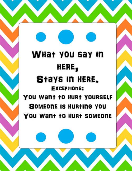 What you say in here... 